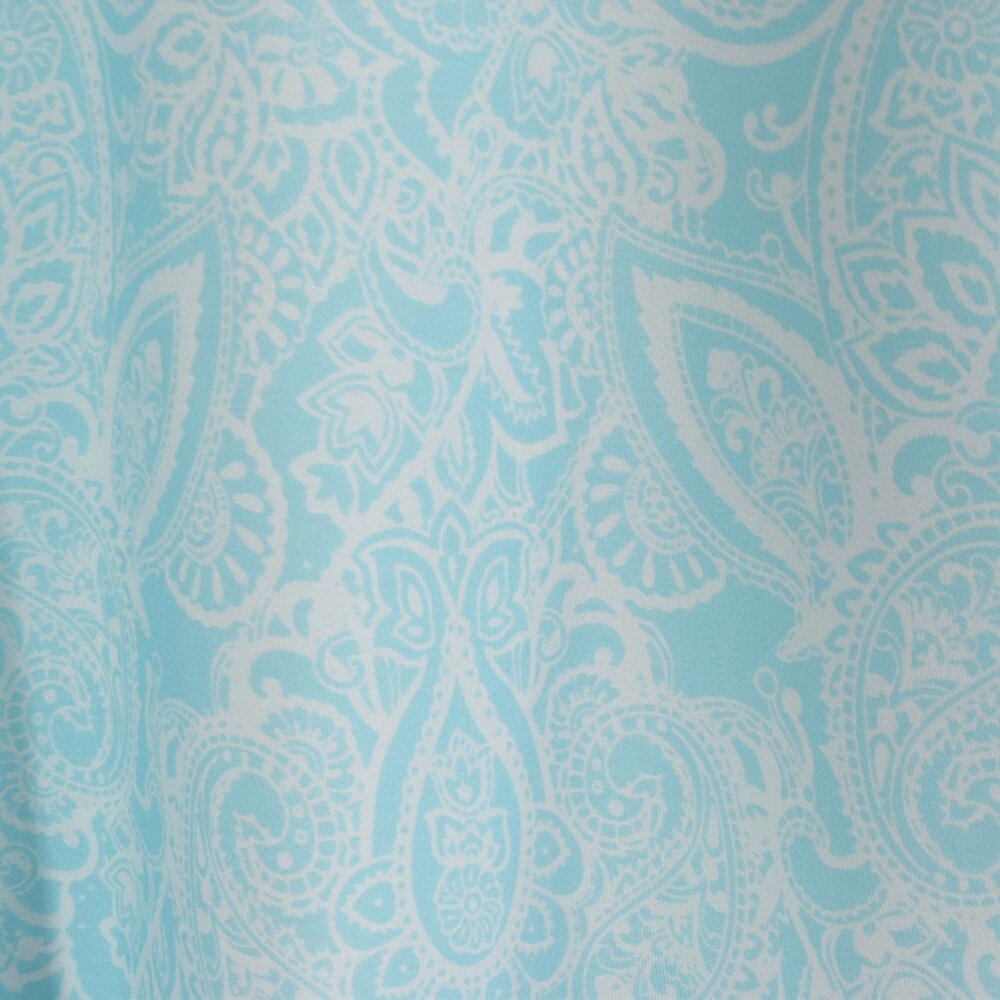 Motherhood Maternity Paisley Top Women Small Belt Blue White Casual Popover Boho - Picture 4 of 15